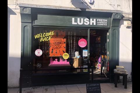 A welcome message from Lush in York